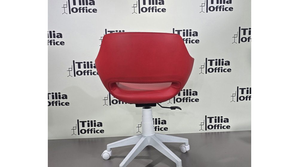 Monaco Çalışma Kesim Çocuk Koltuğu Beyaz Ayak Kırmızı